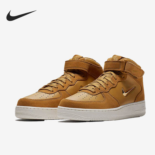 Nike耐克正品Air Force 1男款中帮休闲运动防滑板鞋804609-200