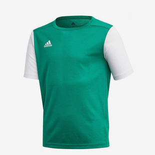 Adidas/阿迪达斯正品ESTRO19儿童套装光板组队短袖上衣短裤DP3216