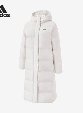 Adidas/阿迪达斯正品冬季新款女士户外保暖连帽羽绒服JL9621