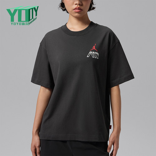 Nike/耐克正品Jordan Air女士圆领套头运动短袖T恤IM7133-045