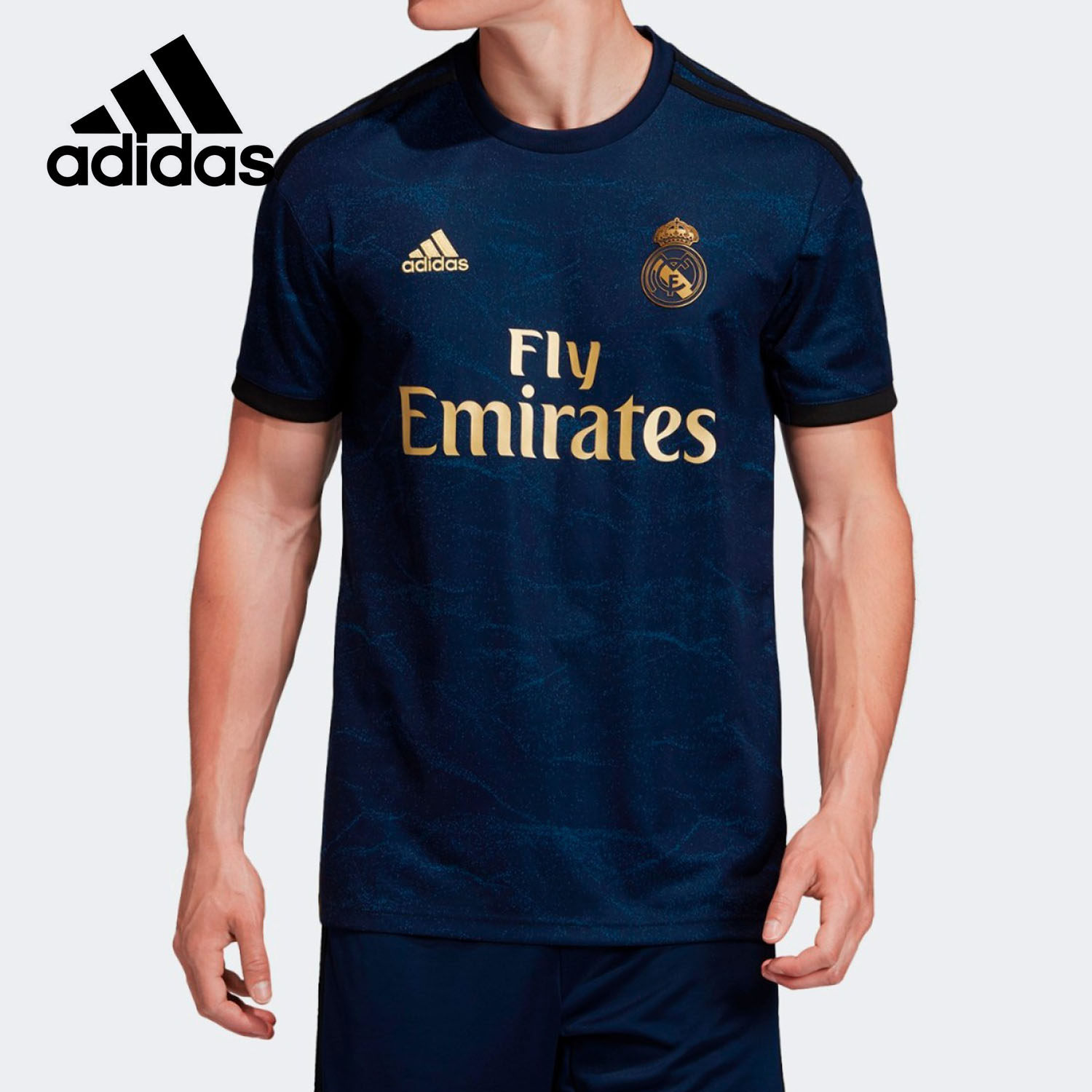 Adidas/阿迪达斯正品REAL A JSY 男子足球皇马客场比赛服 FJ3151