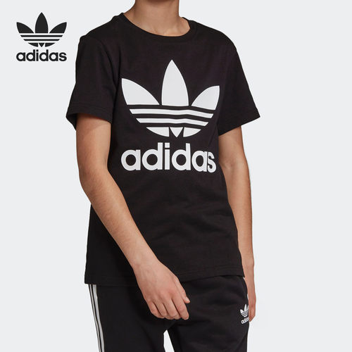 Adidas/阿迪达斯正品三叶草 TREFOIL TEE 大童短袖T恤 DV2905