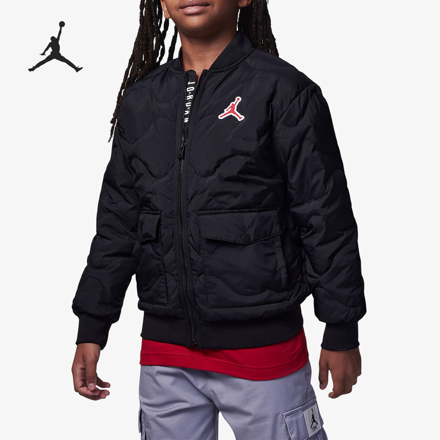 Nike/耐克正品Jordan冬季新款大童保暖梭织运动羽绒服FZ6538