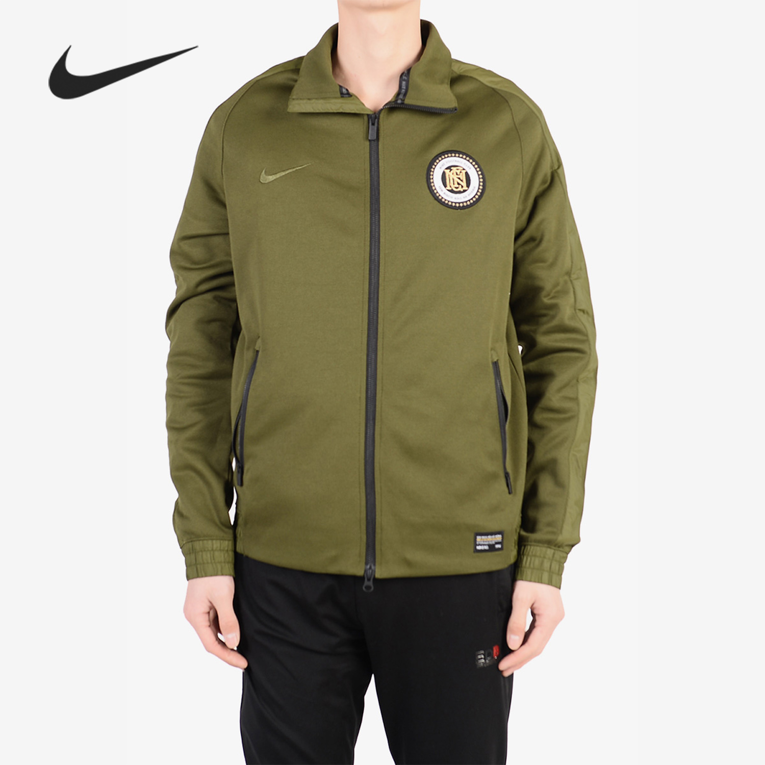 耐克男子防风立领保暖运动夹克