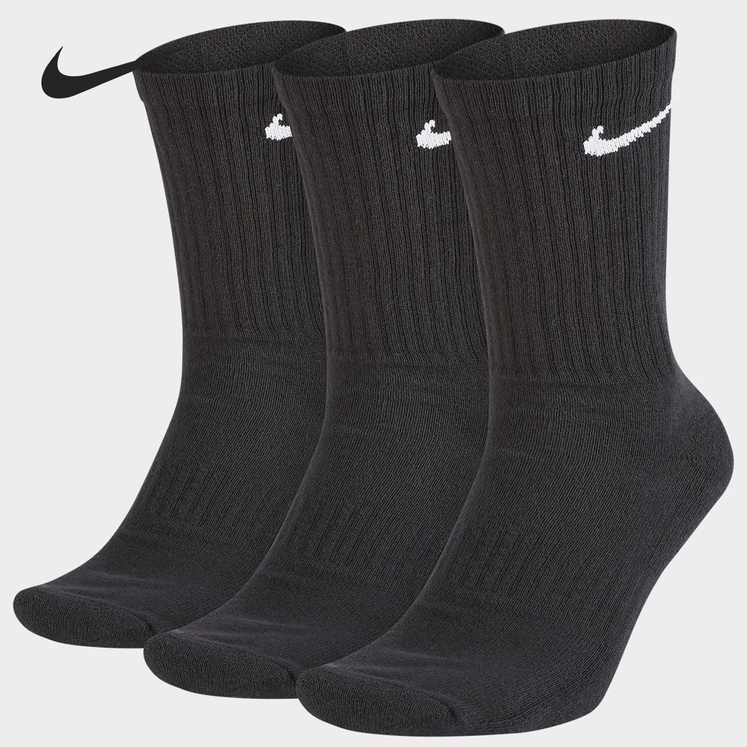 耐克男女同款针织运动袜舒适透气