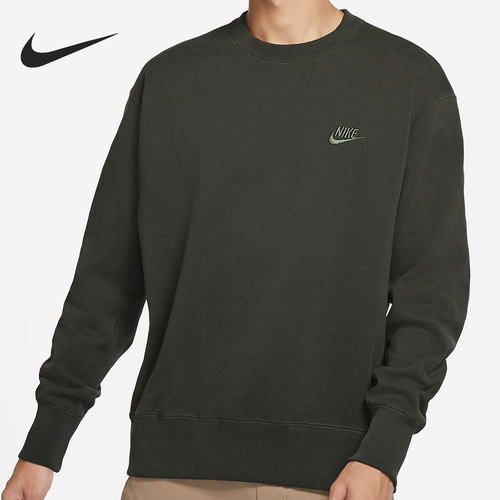 Nike/耐克正品男子刺绣圆领休闲运动卫衣套头衫 DA0022-355
