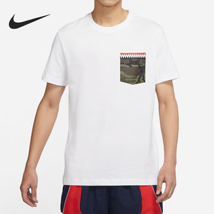 当季 正品 新款 印花口袋男子运动短袖 100 Nike T恤DV2072 耐克