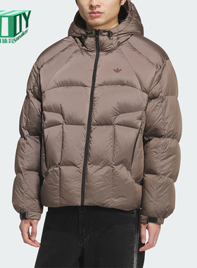 Adidas/阿迪达斯正品三叶草男士休闲复古宽松面包羽绒服KS6080