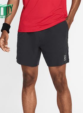 Nike/耐克正品2025男士训练运动透气松紧腰网球短裤FZ6913-010