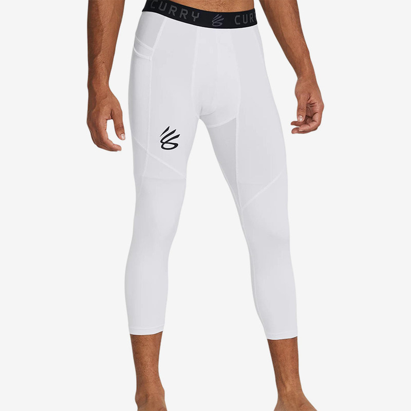 UA/安德玛正品夏季男士干爽舒适篮球运动紧身七分裤1379828-100