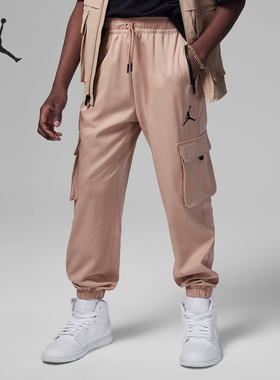 Nike/耐克正品JORDAN大童时尚梭织运动工装长裤FV3323-200