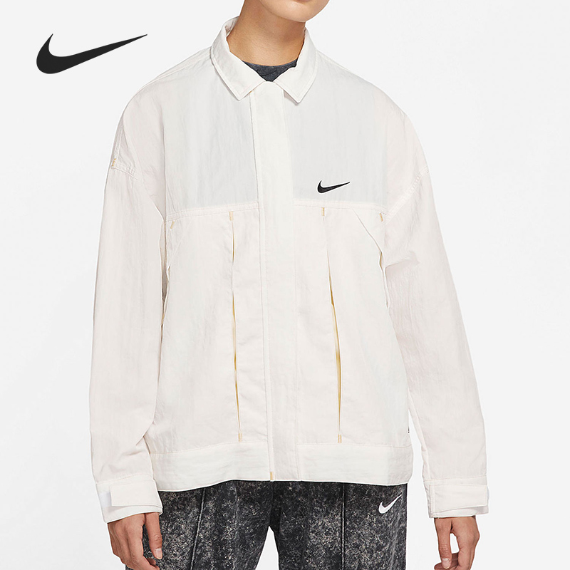 耐克正品女子外套翻领大口袋