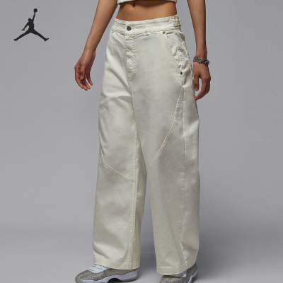 Nike/耐克正品JORDAN女士阔腿宽松运动梭织长裤HQ9194-133