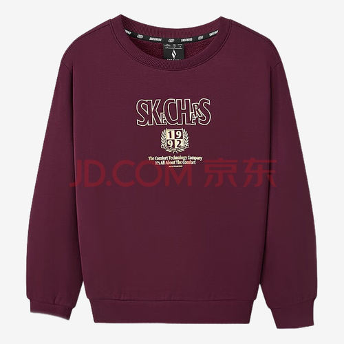 Skechers斯凯奇正品儿童款运动联盟系列经典卫衣L325U086-02C9