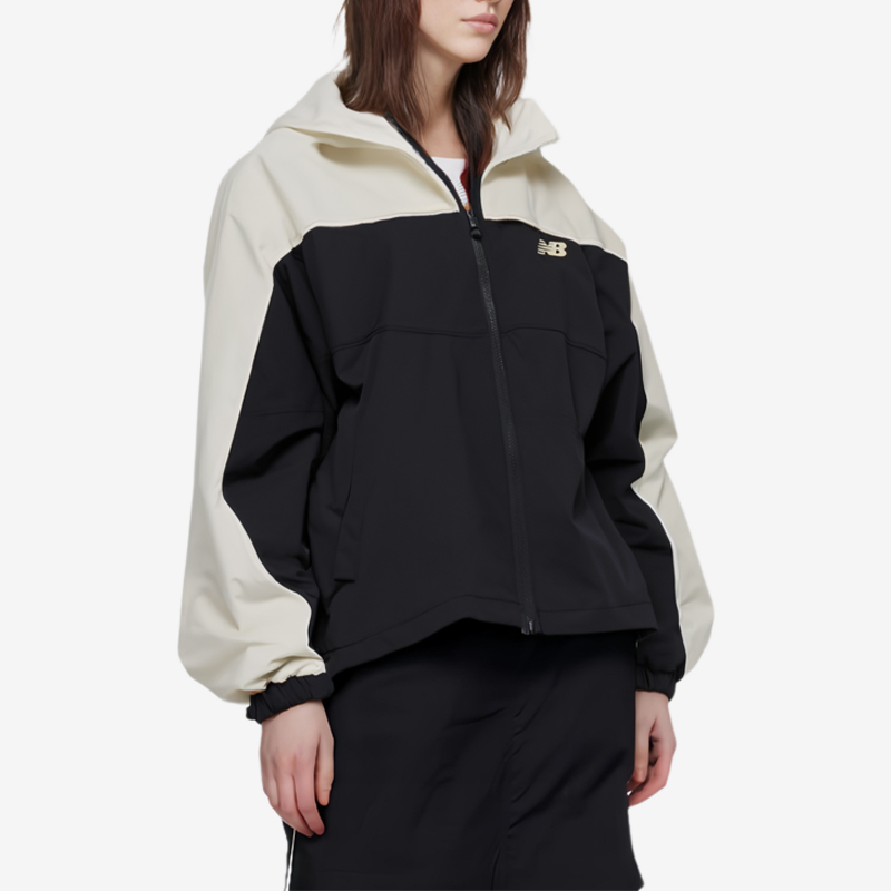 New Balance/NB正品新款女士梭织拼接宽松运动夹克NAE32052-BK