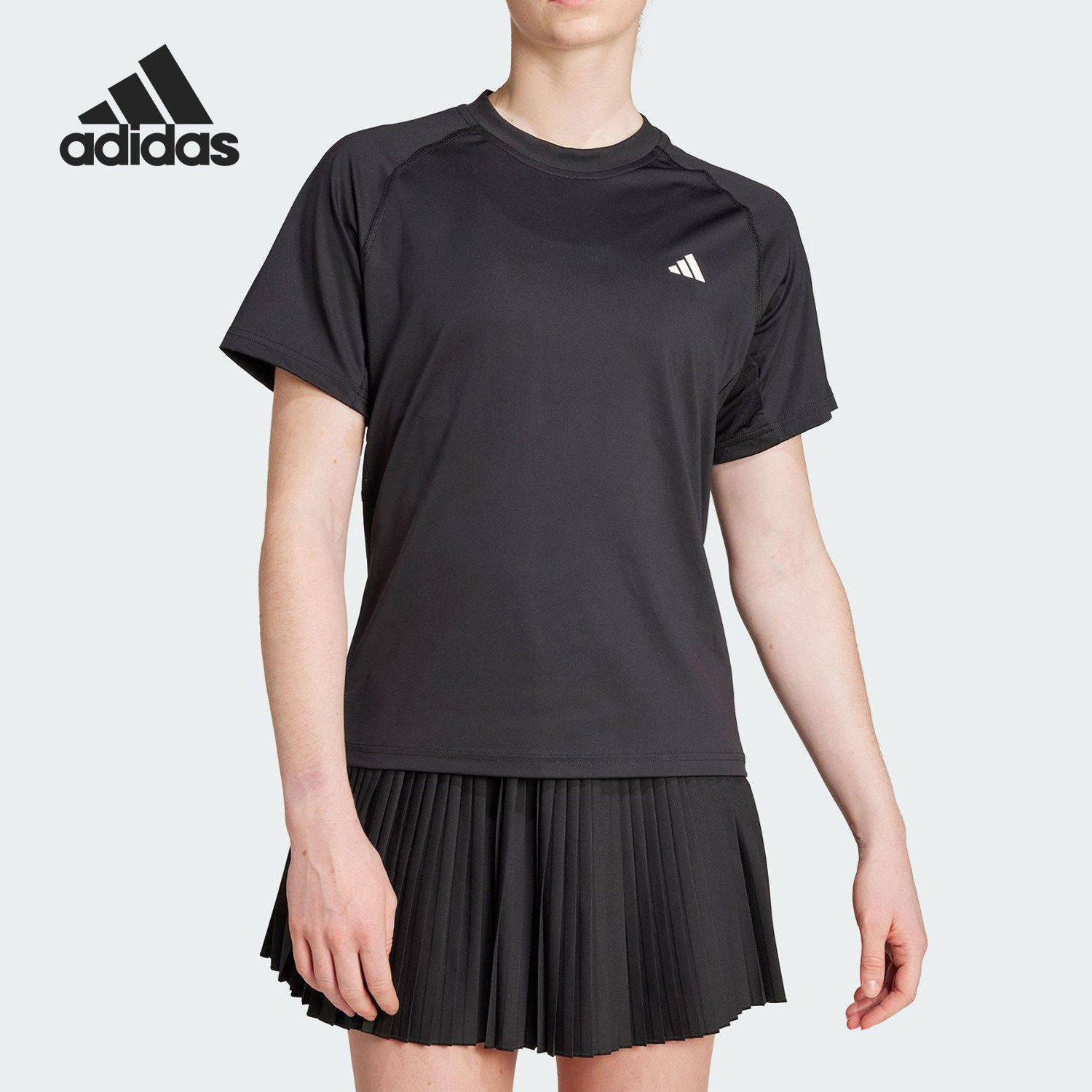 Adidas/阿迪达斯正品2025夏季款女士网球运动修身短袖JZ4920