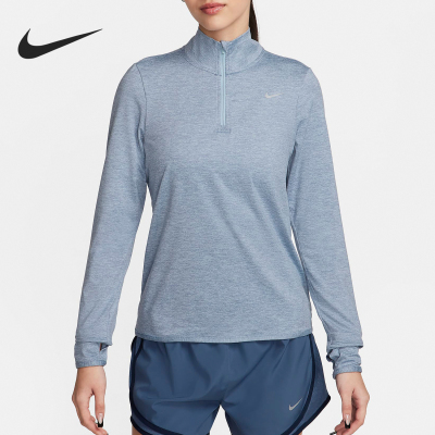 Nike/耐克正品当季新款女士跑步运动半拉链长袖T恤FB4317-440