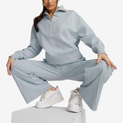 Puma/彪马正品INFUSE女士针织短款休闲半拉链卫衣537644-80