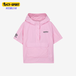 T恤L223W043 女子运动休闲梭织连帽短袖 013W 斯凯奇正品 Skechers