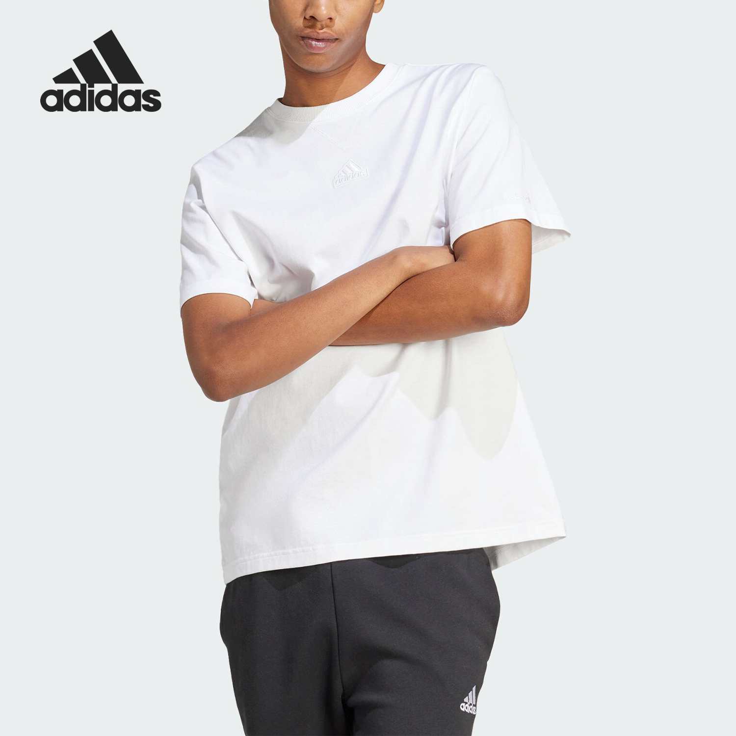 Adidas/阿迪达斯正品M ALL SZN G T男士轻盈短袖T恤IN3161