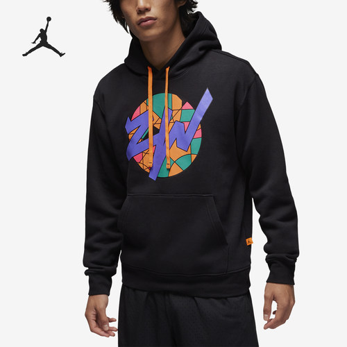 Nike/耐克正品JORDAN男子休闲印花连帽加绒套头衫卫衣FD2391