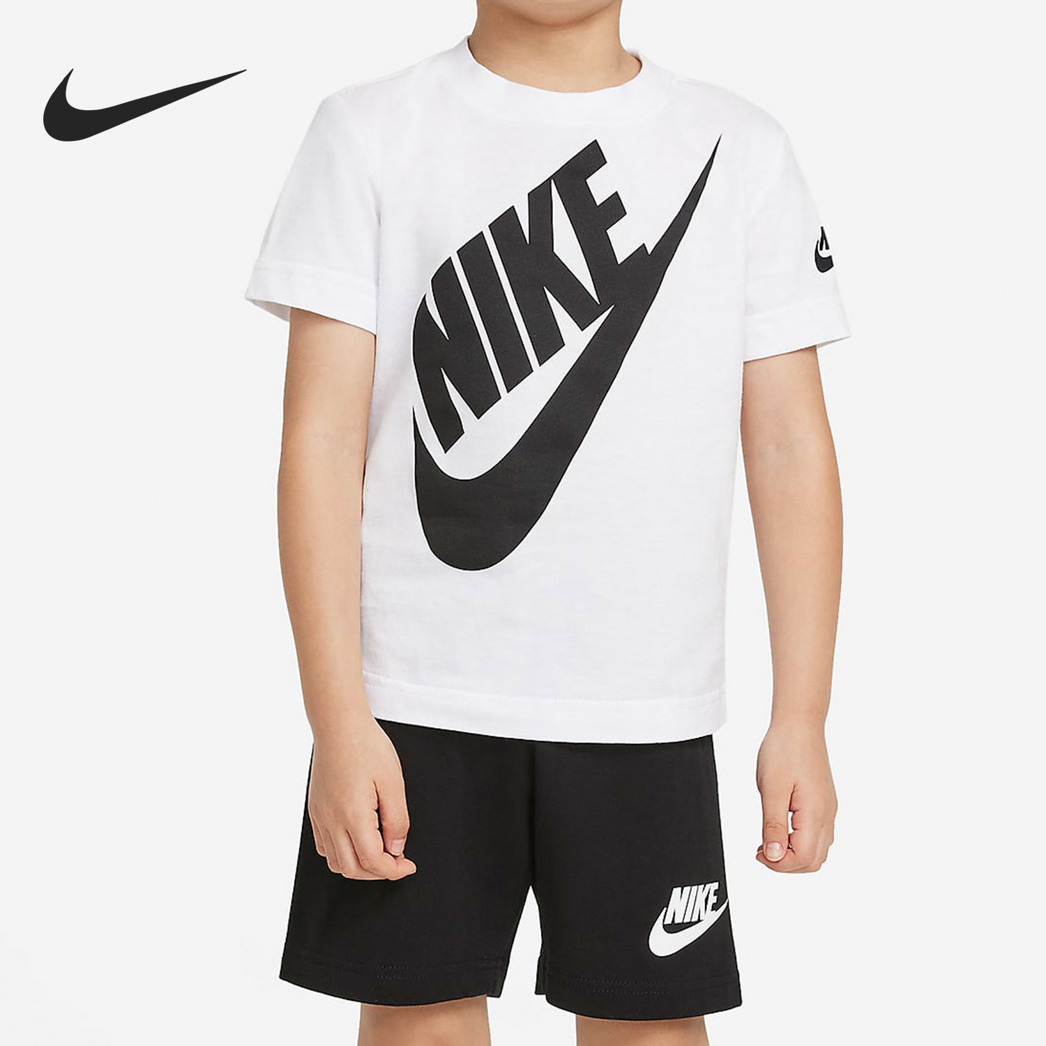 Nike/耐克正品夏季新款儿童运动休闲婴幼童T恤套装DO-010