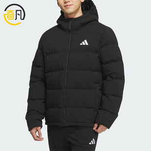 Adidas/阿迪达斯正品2025男士日常经典运动保暖连帽羽绒服KF4400