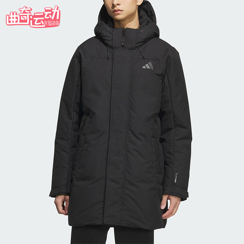 Adidas/阿迪达斯正品2025秋季款男士休闲连帽保暖羽绒服KC2512