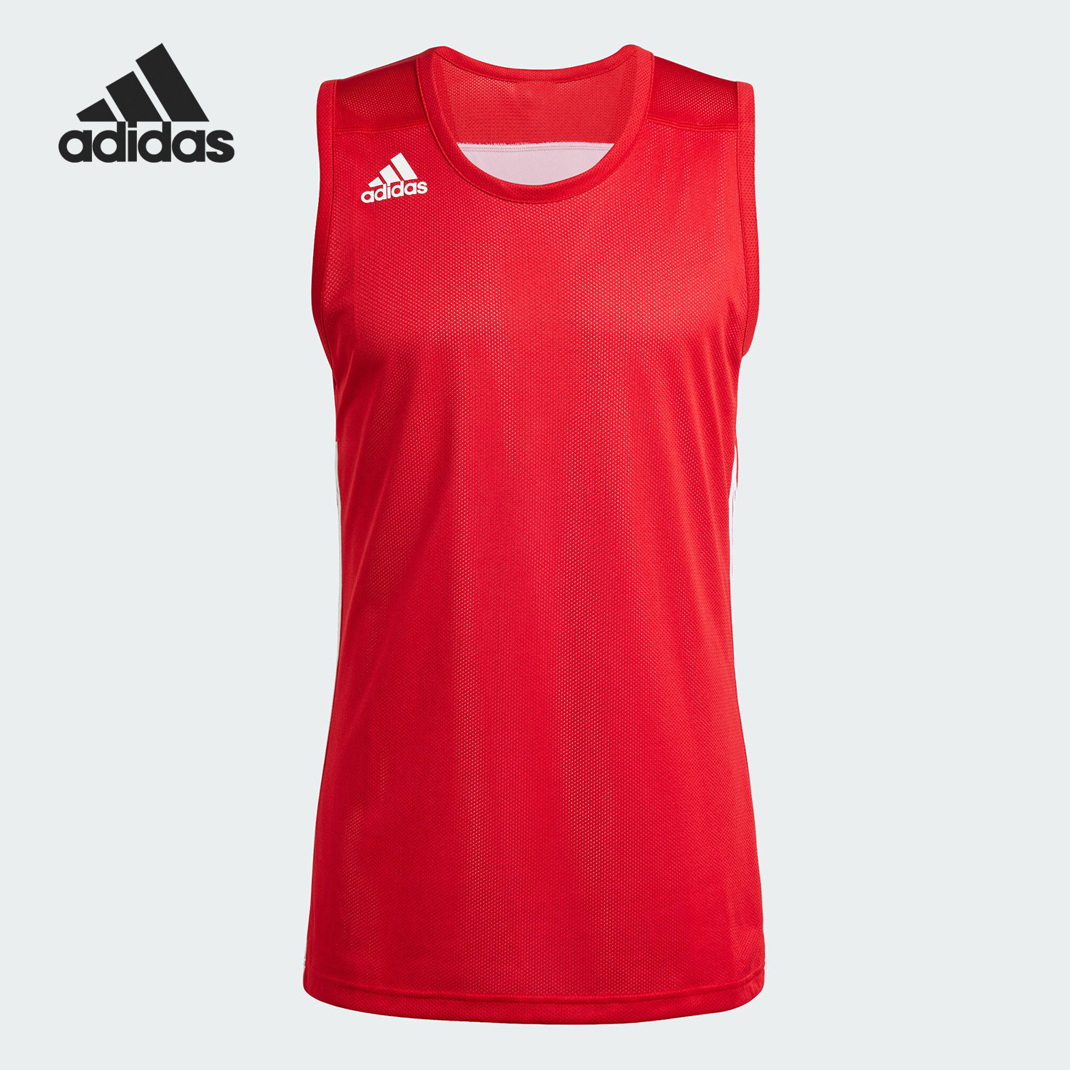 Adidas/阿迪达斯正品男子夏季双面穿无袖篮球运动背心 DX6385