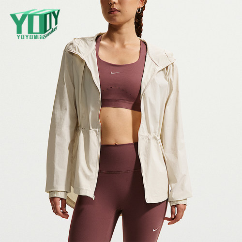 Nike/耐克正品春秋女士运动连帽简约梭织拉链夹克外套IF1167-104