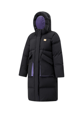 Lining/李宁正品冬季儿童休闲运动个性简约保暖连帽羽绒服YYMT050