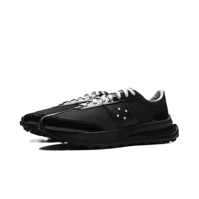 李宁正品轻舟男女同款潮流复古防滑耐磨低帮运动休闲鞋AZGV073-1