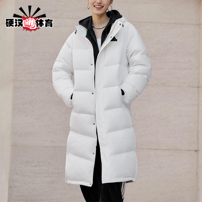 Adidas/阿迪达斯正品2025男女休闲户外运动保暖长款羽绒服KF6745