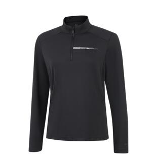 T恤ATLV308 女子简约百搭立领休闲半拉链运动长袖 李宁正品 2025新款