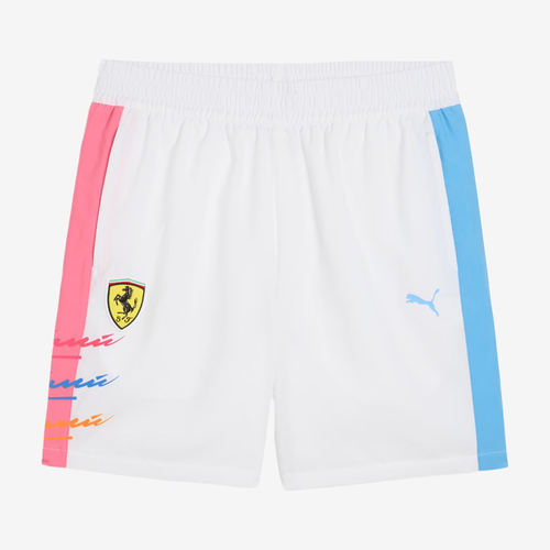 Puma彪马正品SCUDERIA FERRARI MIAMI男五分松紧短裤633407-03