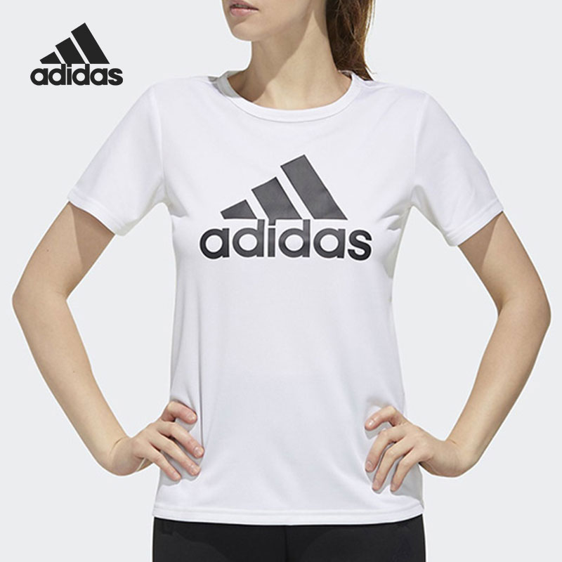 Adidas/阿迪达斯正品当季新款女子训练休闲运动短袖T恤FM5302