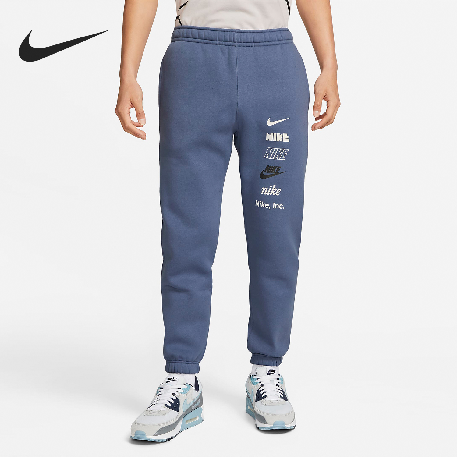 Nike/耐克正品运动休闲男士针织加绒保暖束脚长裤DX0796-491