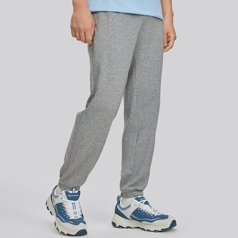 Skechers/斯凯奇正品KNITPANTS男士透气休闲针织束脚运动裤子