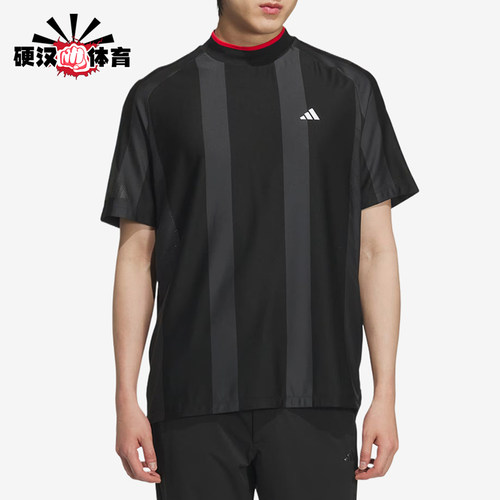 Adidas/阿迪达斯正品男黑色时尚潮流休闲经典舒适短袖T恤JG1317