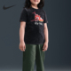 耐克正品 Sportswear 大童图案透气针织短袖 Nike HV5208 010