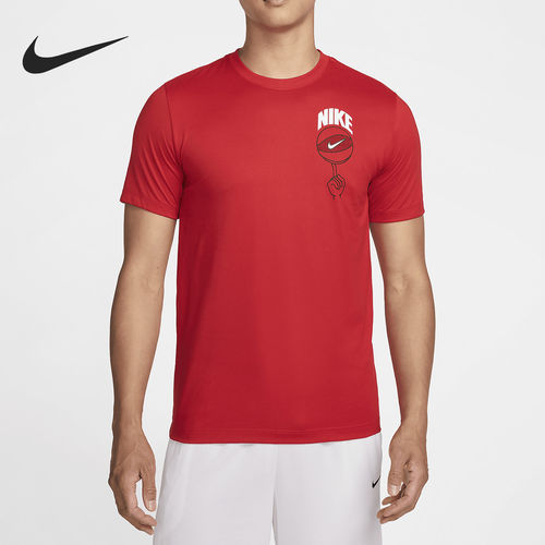 Nike/耐克正品Dri-FIT男士圆领运动透气篮球短袖FZ8098-657