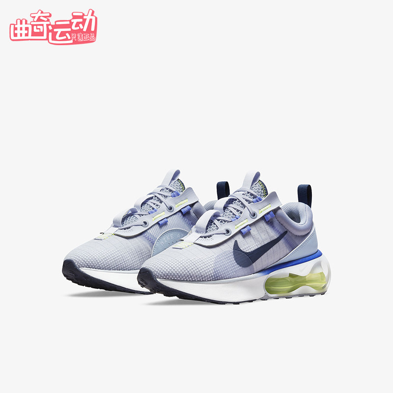 Nike/耐克正品AirMax空新款女白蓝色低帮经典透气篮球鞋DA319-02