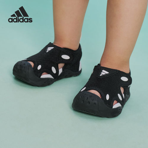 Adidas/阿迪达斯正品2026年小童日常休闲运动沙滩凉鞋KI6483