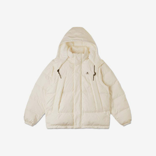 Converse/匡威正品2025新款男子保暖拉链连帽羽绒服10025253-A01