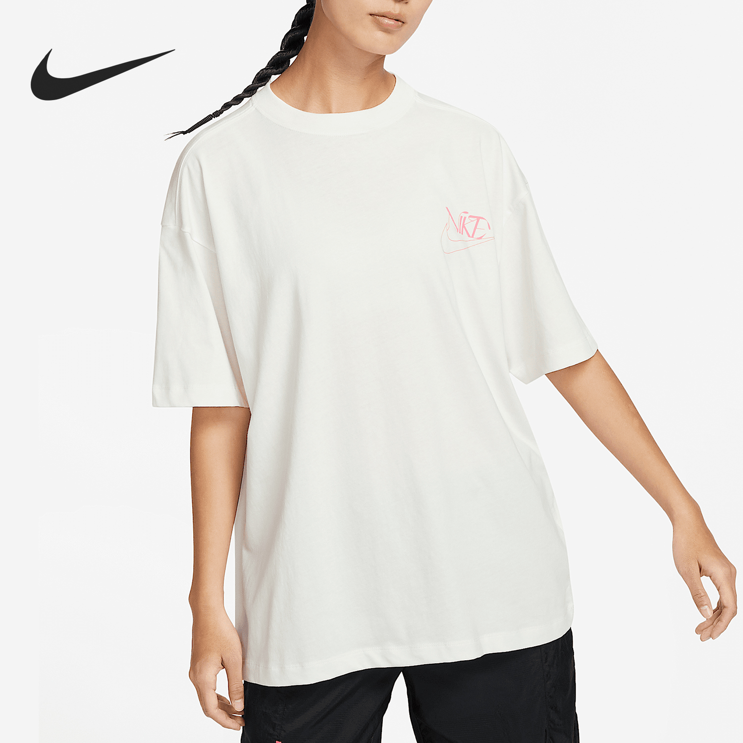 耐克新款女子运动圆领透气短袖