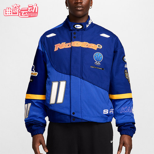 Nike/耐克正品2025秋季款男士耐穿运动赛车印花外套FD2195-455
