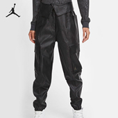 耐克正品 JORDAN女士休闲高腰运动皮质工装 长裤 Nike CW6487 010