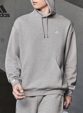 Adidas/阿迪达斯正品新款男女加绒运动休闲连帽卫衣IV7586