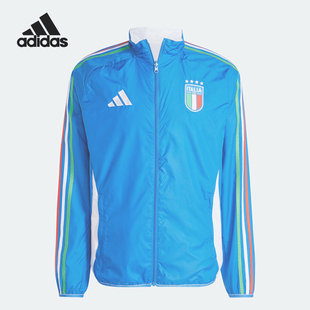 Adidas/阿迪达斯正品意大利队足球男士双面穿运动外套IX0418