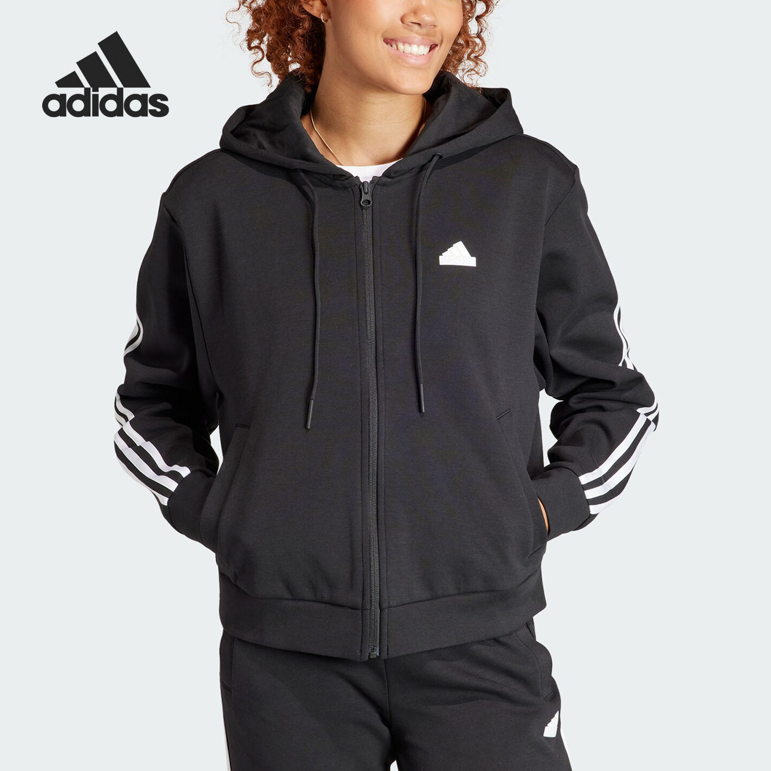 Adidas/阿迪达斯女士连帽外套